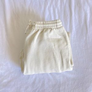 Light Cream Sweatpants H&M